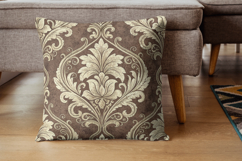 Rustic French Toile Digital Paper Pack, Vintage Floral Toile Product Image 7