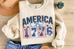 America 1776 PNG T-Shirt|4th of July PNG Sublimation Design Product Image 2