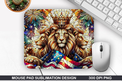 Mouse Pad Sublimation, 4th Of July Mouse Pad PNG Design Product Image 1