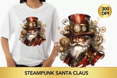 Steampunk Santa Claus Clipart, Santa Claus steampunk png Product Image 1