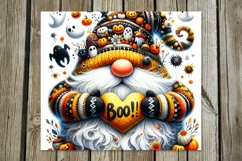 Halloween Gnome | 4 Skinny tumbler sublimation designs PLUS2 Product Image 3