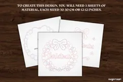 Christmas Door Sign Laser Cut | Xmas Wreath Sign | SVG Product Image 2