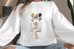Celebration motivational woman png design for T-shirts Product Image 4