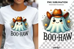 Boo Haw Png Instant Download, Funny Halloween Printables Product Image 1