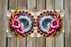 3D flowers &amp; pearls | 4 Sublimation Mug designs PL2 Product Image 3