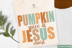 Pumpkin Spice And Jesus Christ PNG | Christian Fall PNG Product Image 1