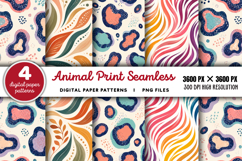 Bright Animal Print Seamless Pattern PNG Product Image 1