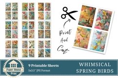 Mixed Media Colorful Spring Birds Printable Sheets Product Image 7