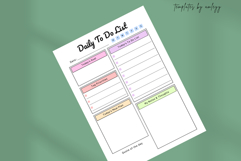 Aesthetic Daily To-Do List Planner Template | Minimalist Product Image 5