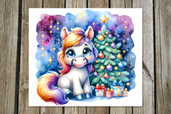 Christmas horse | funny Skinny tumbler sublimation design P2 Product Image 3
