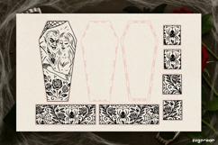 Halloween Coffin Candy Box Bundle | Gift Box | Laser Cut Product Image 5