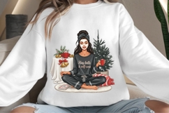 Christmas motivational women png design for T-shirts Product Image 4