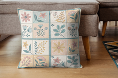 Pastel Folk Floral Seamless Pattern, Cottagecore Pattern Product Image 7