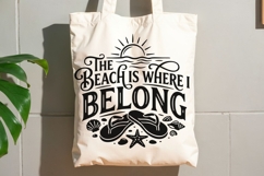 The Beach Is Where I Belong Svg, Summer Beach Life Svg. Product Image 8