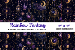Rainbow Fantasy Background JPG Product Image 1