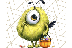 Quirky Monster Clipart PNG, Funny Spooky Creatures Product Image 3