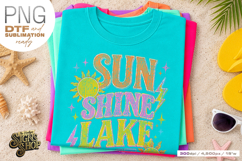 Sun Shine Lake Time png, Girly Summer Lake Design DTF Product Image 2