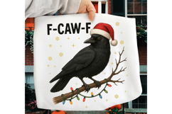 Funny Christmas PNG, Crow Raven, F-CAW- F PNG, Christmas PNG Product Image 4