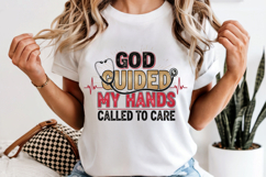God Guided My Hands PNG, Nurse Stethoscope Sublimation Product Image 6
