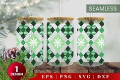 Christmas Pattern Can Glass | Svg Bundle | 16 Oz Libbey Product Image 7