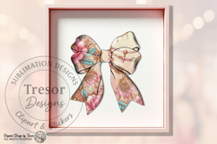 Floral Luxury Bow PNG Elegant Chic Ribbon Fashion Design PNG Product Image 5