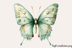 Pastel Easter Butterflies Clipart PNG Product Image 1