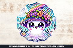 Halloween Boo Wind Spinner Sublimation Design Product Image 1