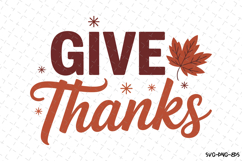 Give Thanks Svg | Halloween Svg | Svg Cut Files Product Image 1