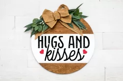 Hugs ang kisses SVG, Valentine's Day SVG Product Image 3