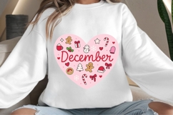 December heart png design for T-shirts Product Image 4
