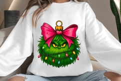 Green Christmas decoration png design for T-shirts Product Image 4