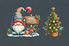 Christmas Gnome. Christmas clipart. PNG sublimatio Product Image 4
