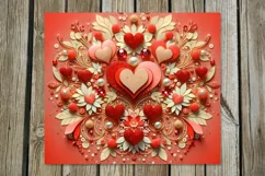 Watercolor hearts | 4 Skinny tumbler sublimationd designs2 Product Image 3