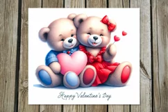 Valentine animals | teddy bears Skinny tumbler design PL Product Image 3