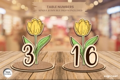 Flowers Table Numbers Bundle | Glowforge | SVG Product Image 9