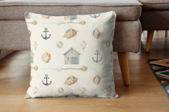 Coastal Nautical Digital Paper Pack, Beach House Seamless Product Image 7