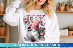 Christmas Gnome Sublimation - Clipart PNG Design Product Image 1