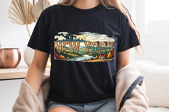 New York State PNG, Vintage NYC Skyline Sublimation Design Product Image 7