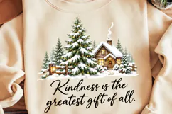 Merry Christmas Pink Bow Tree PNG, Christmas Sublimation Product Image 2