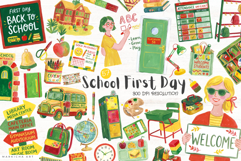 First Day of School Clipart Product Image 1