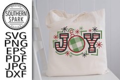 Christmas Joy Stripes Snow Flakes Product Image 6