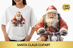 santa claus clipart, christmas clipart sublimation Product Image 1