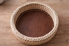 Basket base round 16 inch 40 cm digital file laser cut downl Product Image 7