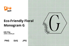 Eco-Friendly Floral Monogram Product Image 1