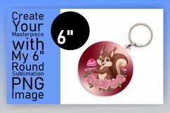 Stylish Circle Design Keychain PNG , Valentines Product Image 1