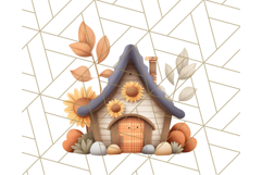 Autumn Treehouse &amp; Woodland Cabin PNG Clipart Product Image 3