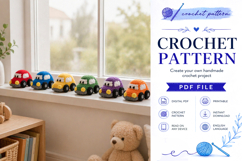 Car Plane and Truck Crochet Toy Pattern PDF Product Image 2