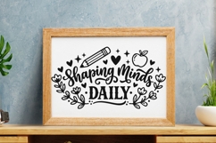 Shaping Minds Daily Svg, Back To School Svg, Teaching Svg. Product Image 8