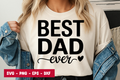 Best Dad Ever Quote SVG PNG Product Image 1