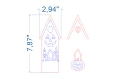 Halloween Garland Bundle SVG laser cut file for Glowforge Product Image 7